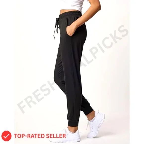 Ultra Soft Joggers 3 Pack Yoga Running Athletic Lounge Sweatpants with Pockets - Picture 5 of 7